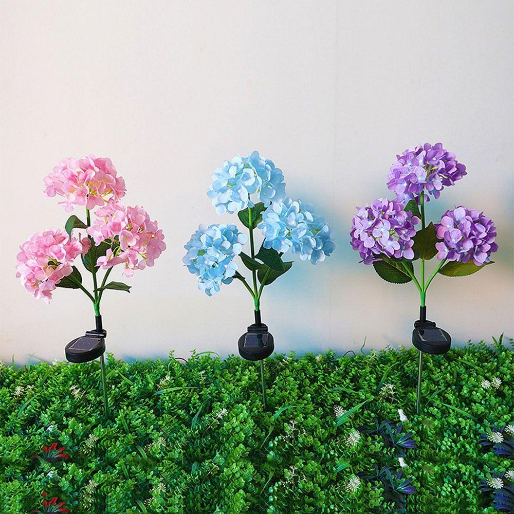 Decorative Lighting LED Hydrangea Lights Simulated Flower Solar Garden Light Lawn Lighting