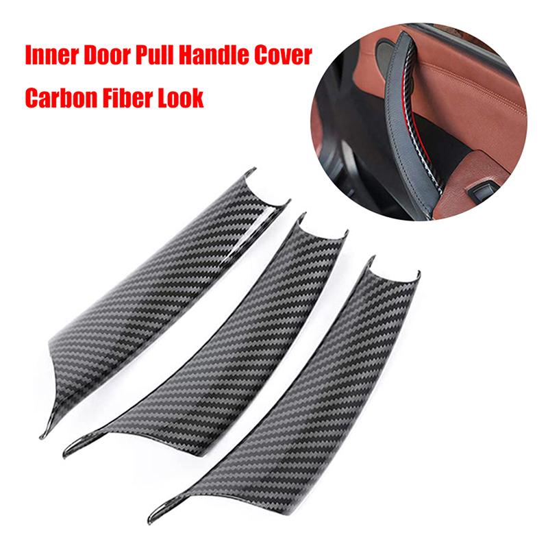 

3 шт. Для BMW X5 E70 LCI/X6 E71 E72 Гібридний автомобіль Внутрішня ручка бічної двері Підлокітник Кришка накладка Наклейки Аксесуари LHD/RHD