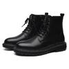 Autumn and winter Martin boots men's Chinese British style black tooling boots Korean version trendy men's short boots 1132-R