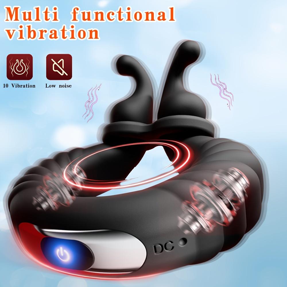 Männliches Sexspielzeug Männlicher Ring Vibrator 10 Vibrationsmodi Erwachsenenspielzeug Ringverschluss G-Punkt Klitoris Vibrator Paare Sexspielzeug