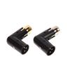 1Pc Audio Adapter Plug Adjustable Male To Female Right Angle Xlr Connector Metal Adapter 3Pin Black (Xlr 90 Degree Adapter)