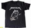 Metallica Meowtallic Rock Cat Playing Guitar Funny Tshirt Size S5XL Unisex T-Shirt