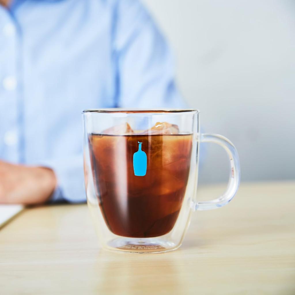 Blue Bottle Coffee Bodum Glass Mug Double-Walled