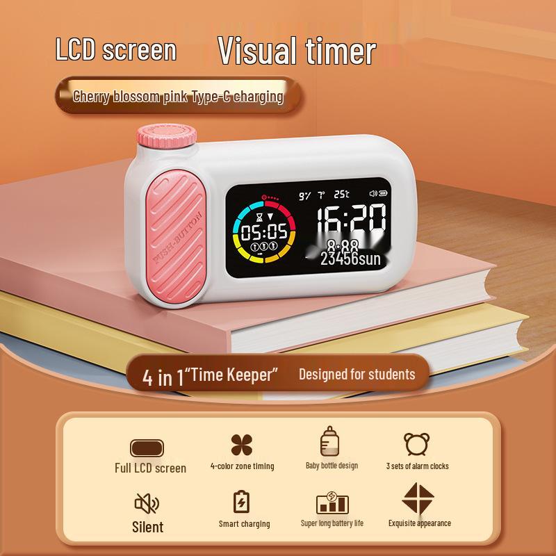 Smart Milk Bottle Timer Alarm Clock for Student Self-Discipline