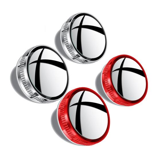 2 páry zpětné zrcátko Blind Spot Konvexní zrcadlo Upgradovaný Crash Frame HD kompatibilní širokoúhlý pohled 360 stupňů