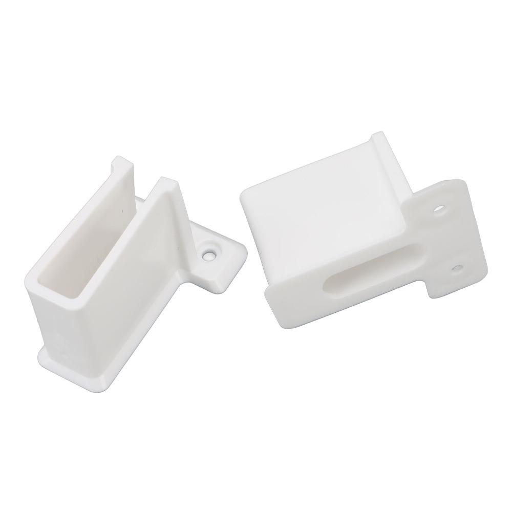 12pcs With Screws Wire Shelf Wall Bracket White Wire Rack Side Bracket Wire Shelf End Bracket  Wall
