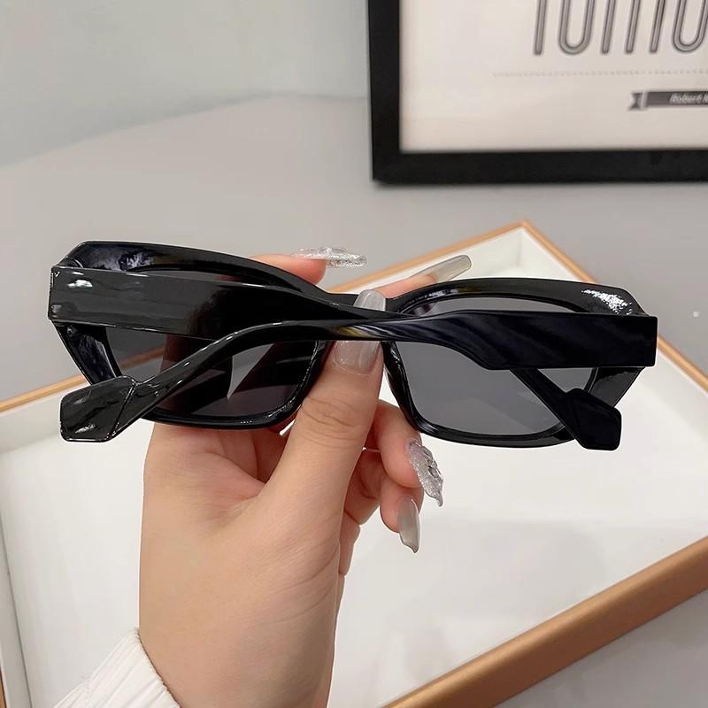 Y2K Cat Eye Sunglasses Trendy Vintage Versatile Shade Sun Glasses Rapper Eyewear High Quality Fashion Accessory