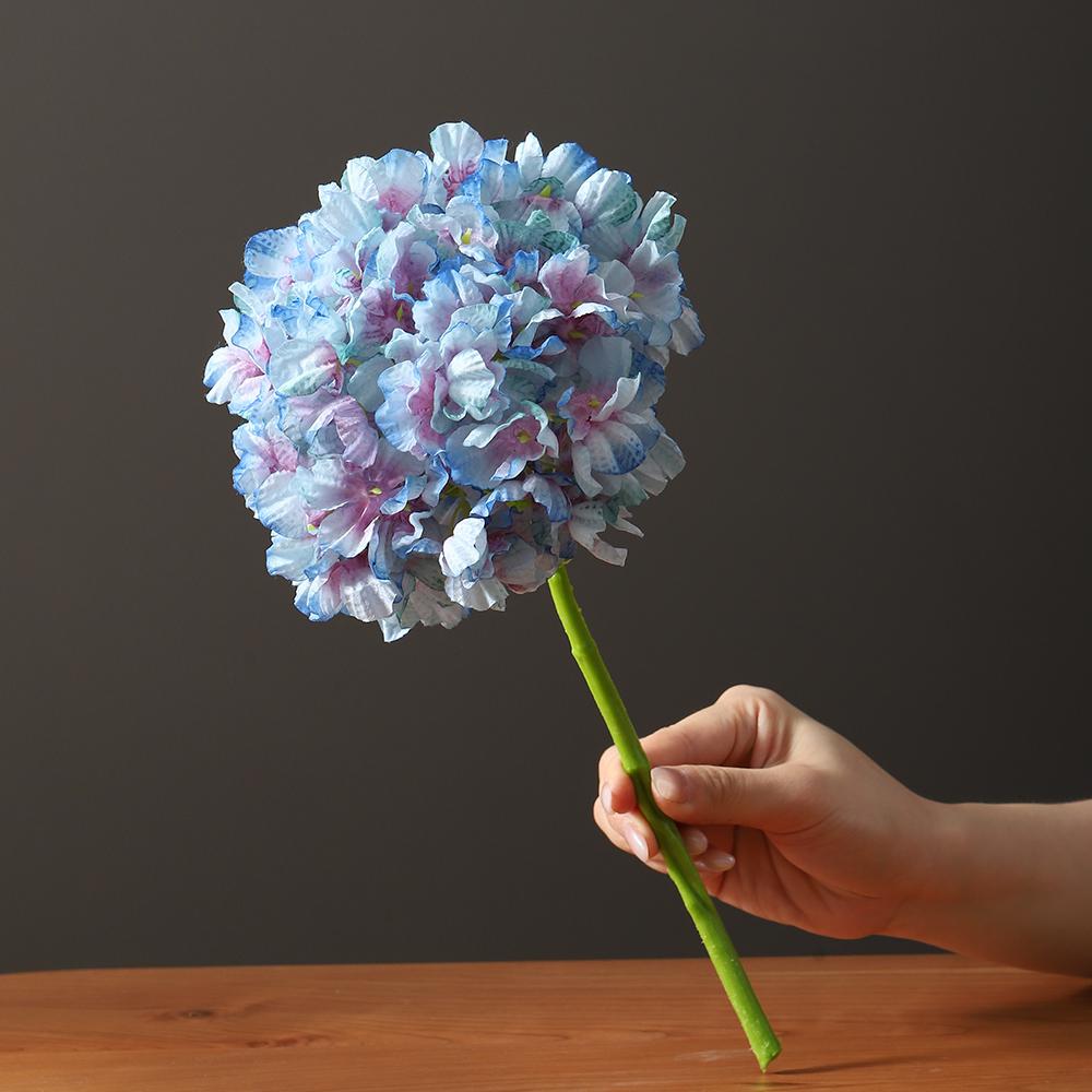 

1Pcs Hydrangea Artificial Flowers Bouquet 36CM Fake Flower For Home Decor Party Supplies Wedding Decoration DIY Vase Accessories синий