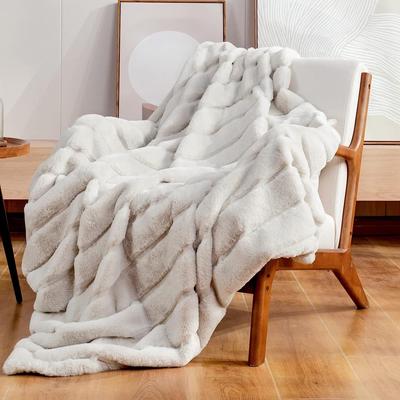 Soft Rabbit Like Plush Blanket