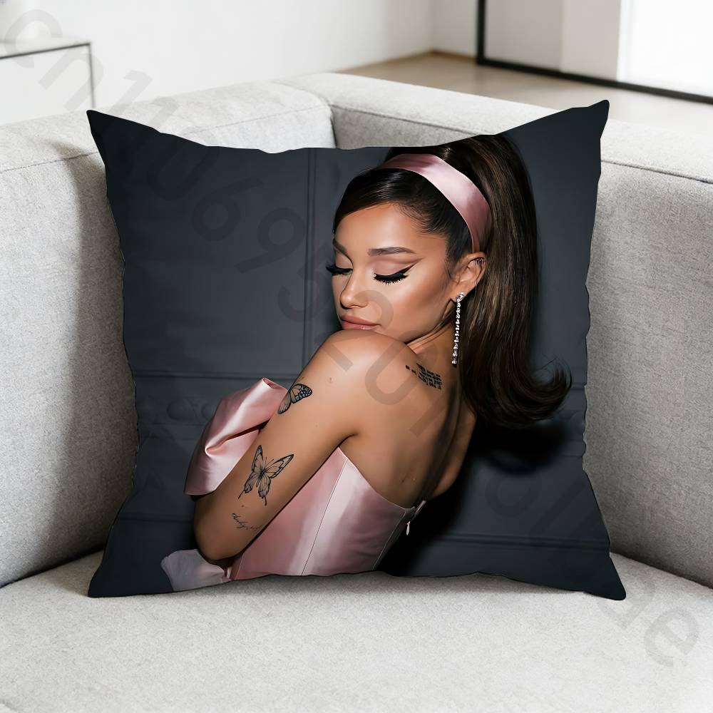Singer AAriana Grande Pillow Cover Living Room Sofa Cushion Cover Bedroom Room Bed Pillow Cover Home Decoration
