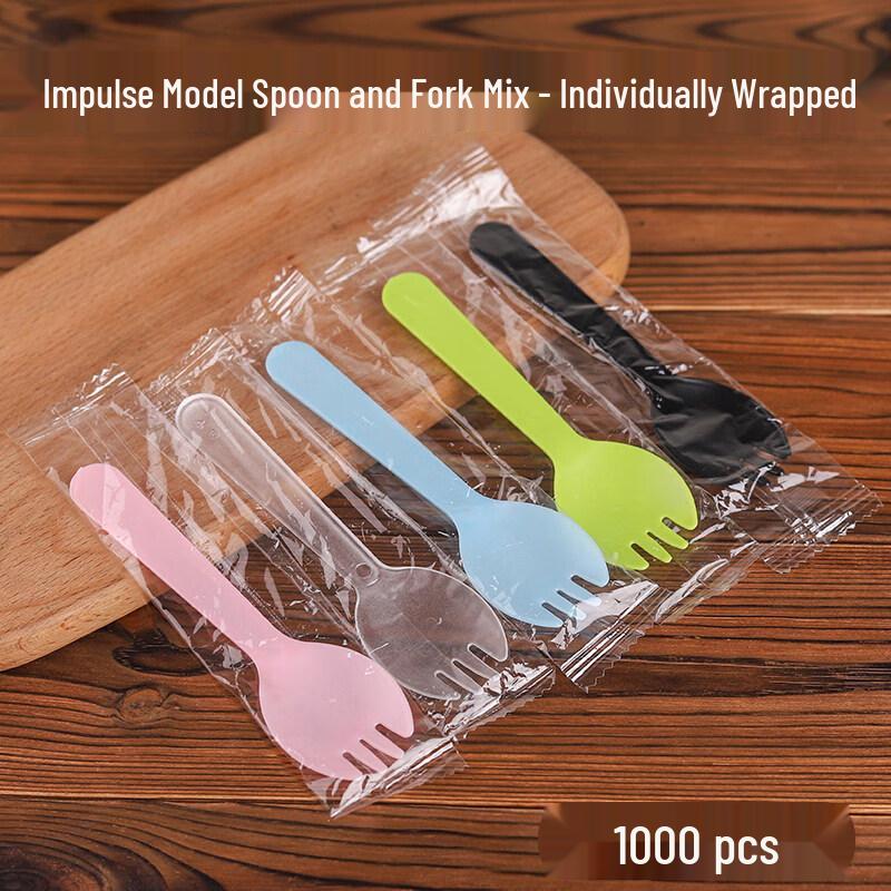 Individually Wrapped Disposable Plastic Spork