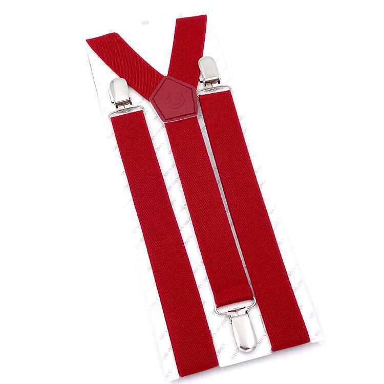 2.5cm Black Women's Suspenders - Versatile Elastic Y-Back with Three Clips, Korean Style