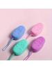 1pc Body Wash Shower Exfoliating Scrub Sponge Foam Bath Brush Massager Light Beige Cleanser Cleaning Pad Bathroom Accessories