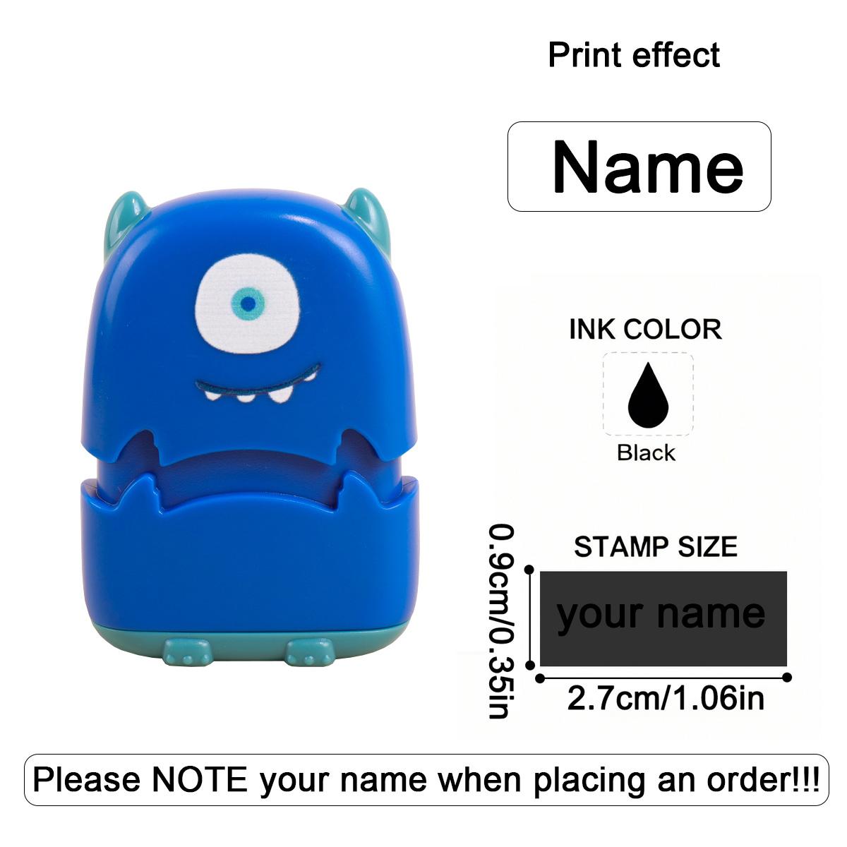

Cartoon Custom Kids Name Stamp Waterproof Ink Customized Text Seal Signature Clothing Label For Kids Personalized Name Stamp