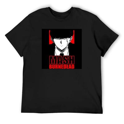 Power Of Mash Burnedead T-Shirt Summer Clothes Anime Figures Anime Clothes Oversized Heavyweight T Shirts for Men