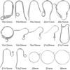 50 Pcs/Lot Wholesale Earrings Jewelry Materials Stainless Steel Hook Hoops Hooks For Women Men Accessories DIY Earring Component