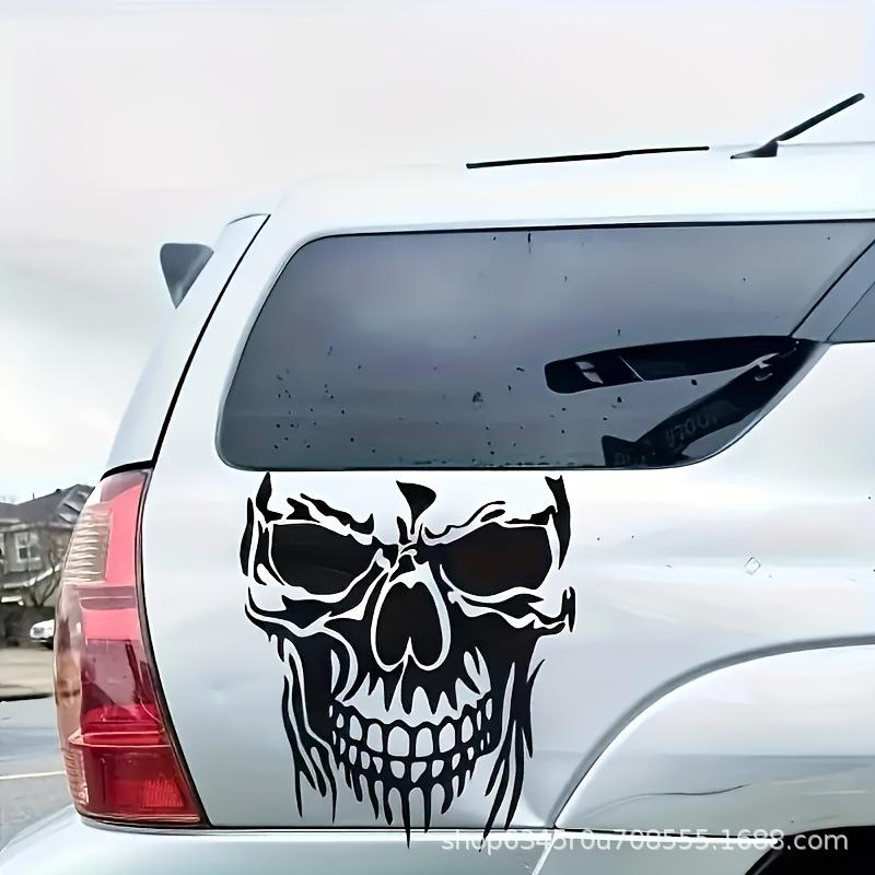 Halloween Skull Ghost Vinyl Stickers for Smooth Surfaces