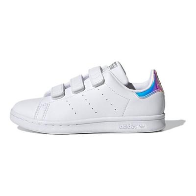 Stan Smith CF C Λευκά ιριδίζοντα παιδικά αθλητικά παπούτσια Cloud-Λευκό Ασημί-Μεταλλικό FX7539