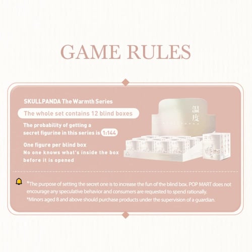 POP MART SKULLPANDA The Warmth Series [3-Piece Set] Pop Mart Gachapon Blind Box Figure Plastic Model Premium Toy Soft Vinyl Original Character Birthda