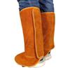 Welder Shoe Cowhide Leather Cover 15inch Welding Spats Working Tool Protection Feet Cover Heat and Abrasion Resistant