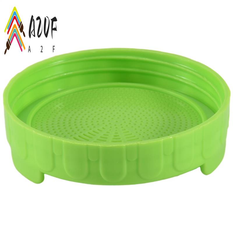 A20F-6 Pack Sprouting Jar Strainer Lids - Wide Mouth Jar Screen Sprouting Kit Lids - For Growing Bean, Broccoli зелёный
