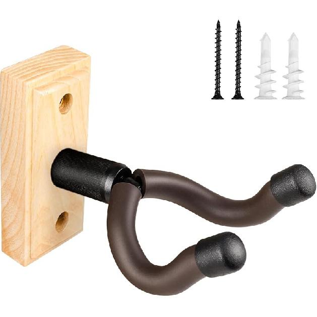DIDA Guitar Wall Mount, Guitar Hanger, Silicone Pad, U-Shaped Guitar Wall Hanger Mount, Rotatable Guitar Holder Hook Stand Wall for Acoustic,