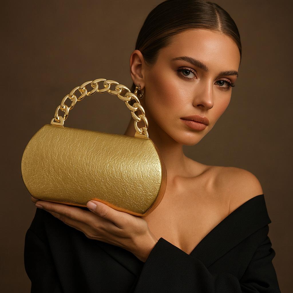 Summer Pu Clutch Bag Snake Bag Styling Fashion Crossbody Shoulder Dinner Bag золотой