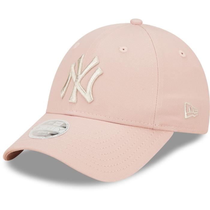 Casquette - NEW ERA - 9Forty Femme - METALLIC New York Yankees - 100% Coton - Logo Brodé
