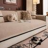 New Chenille Soft Sofa Cover With Lace For Living Room Non-Slip Sofas Towel Couch Covers L Shaped Corner Couch Seat Pad Modern