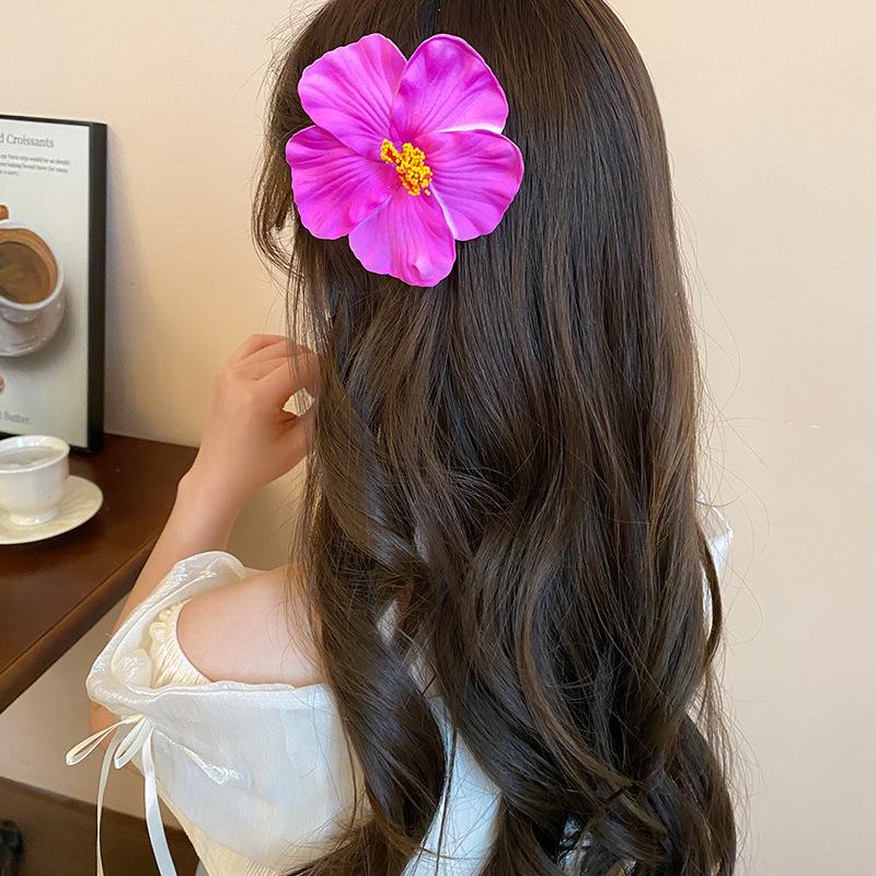 Rote Spinnenlilie Acryl Haarspange: Retro chinesischer Stil Haarschmuck