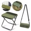Portable Foldable Backpack Stool Lightweight Camping Picnic Fishing Chair with Mesh Bag Outdoor Adventure Seat for Hiking Travel