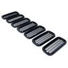 7 pezzi/set Griglia Anteriore a Rete Copertura Inserti Griglia Trim Per Jeep Renegade 2015-2018