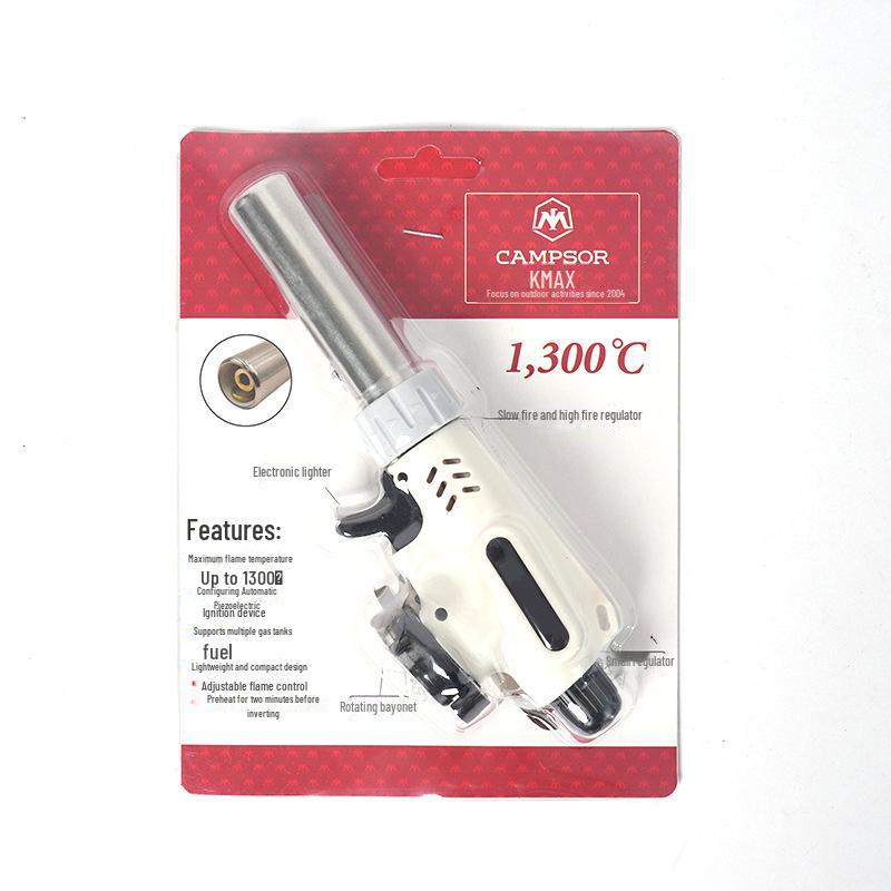 Inverted Gas Canister Welding & Cooking Flamethrower Igniter for Barbecue and Roasting