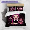 Wednesday Tv Printed 3PCS Bedding Set Soft Breathable Duvet Cover Pillowcases Set Washable Bedroom Decor Home Gift