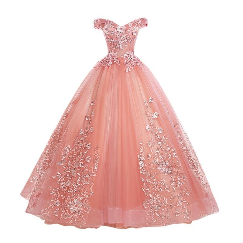 New chorus dress welcome solo tutu skirt annual meeting host catwalk colorful wedding dress long student performance uniform