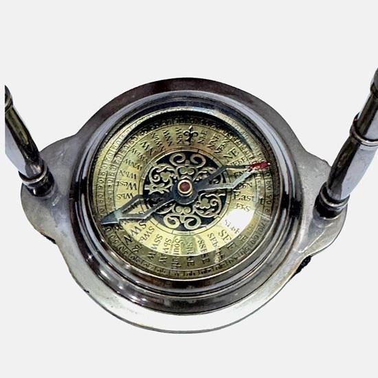 13.97 cm Victorian Style Clock with Compass Unique Desk Decor Gift Wedding, Thanksgiving, Chinese New Year, Christmas