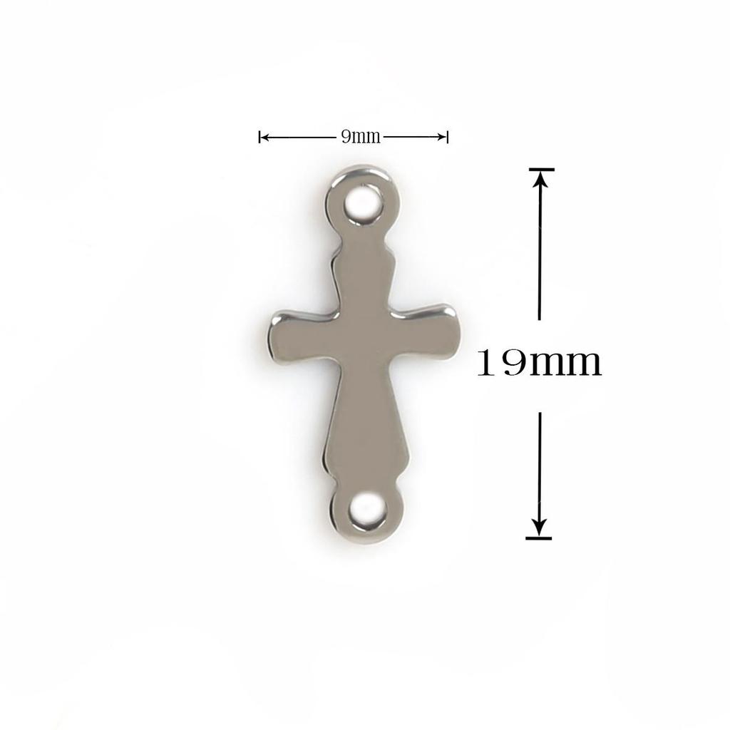 50Pcs Geometric Pendant Stainless Steel Charms For Women Kids Necklace Bracelet DIY Jewelry Making Accessories