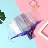Automatic Folding Umbrella - Compact 3-Fold Clear PVC Canopy with Colorful Handle