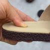 Johnature Retro Genuine Leather Flat Slippers Leisure Versatile Peep Toe Soft Sole Women's Outdoor Slides