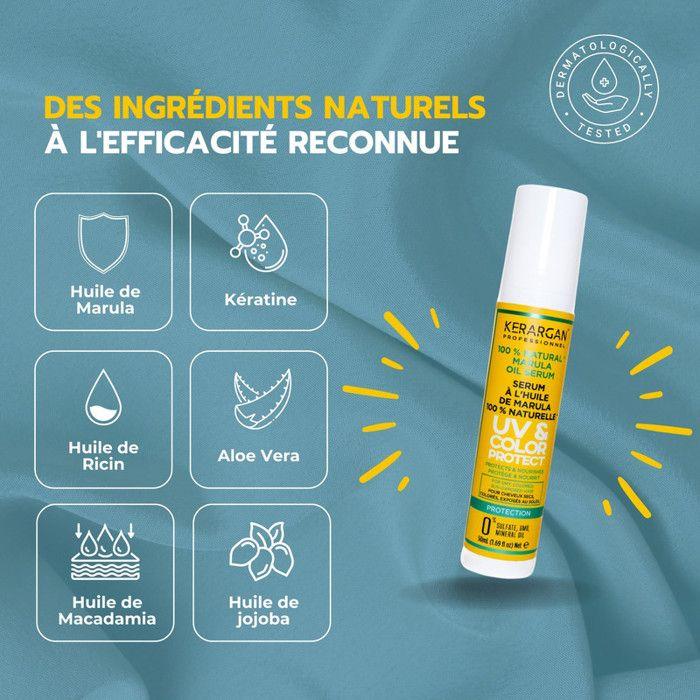 Sérum - Kerargan - Marula - Protecteur UV - Anti-Frisottis - 50ml