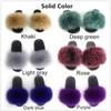 Elegant And Comfortable Women's Girls' Fur Slides With Soft Fuzzy Furry Slippers