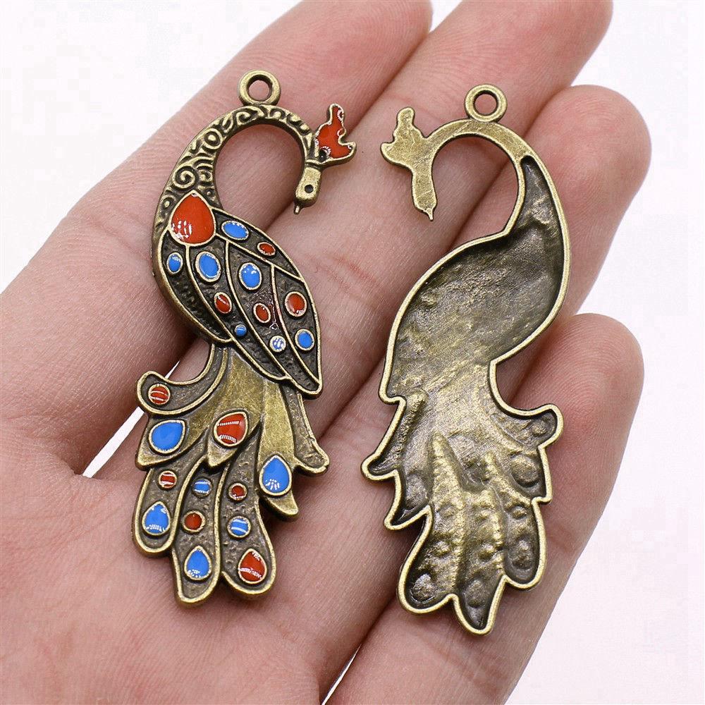 Adler Pfauen Phönixe Flamingos Exotische Vögel Anhänger Antik Bronze Zinklegierung Schmuckherstellung Zubehör Partner Stil