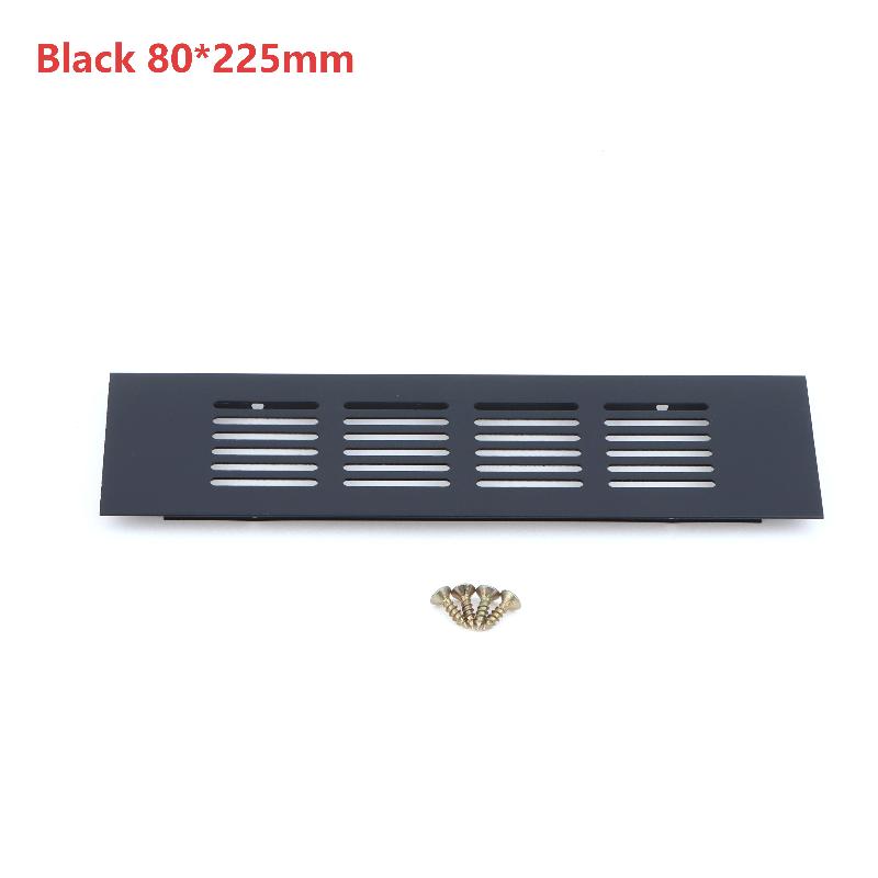 Aluminum Alloy Ventilation Grilles Rectangular Air Vent Cover Heat Dissipation Vent Panel For Wardrobe Cabinet Furniture Door