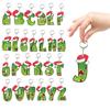 Santa 2D Flat Acrylic Christmas Tree Hanging Decoration Sports Car Decoration Flat Decoration Pendant
