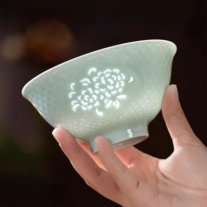 Aowei Twelve Flower Goddess Glass Bowl