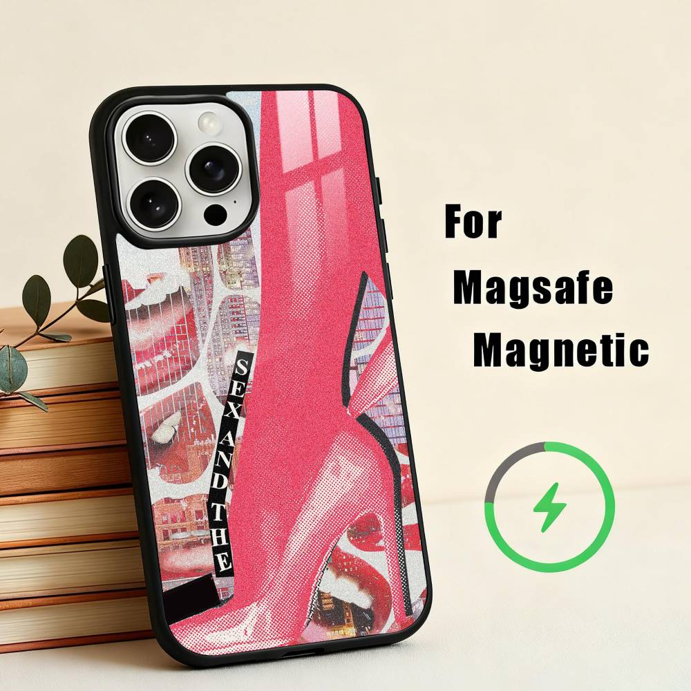 S-Sex and the City Phone Case For iPhone17,16,15,14,13,12,11 Plus,For Magnetic Wireless Charge Cover