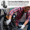 Floor Pump Foot Press Portable Inflator 160 PSI High Pressure Car Floor Pump With Pressure Gauge And Needle Valve For Motorcycle