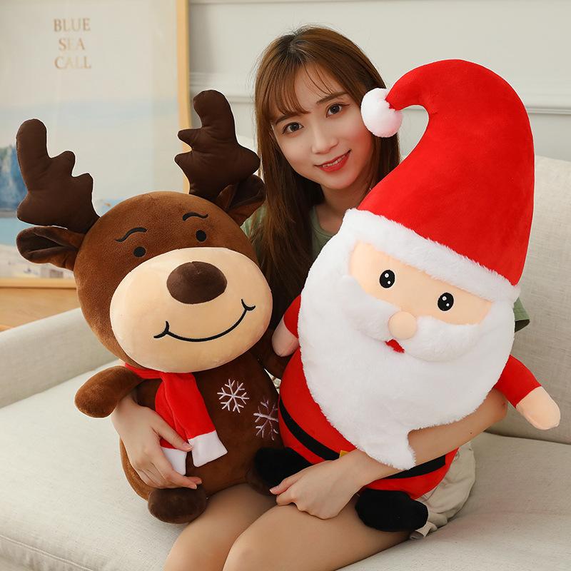 Santa Claus Doll Plush Toy Christmas Gift Elk Christmas Interior Ornament Gift