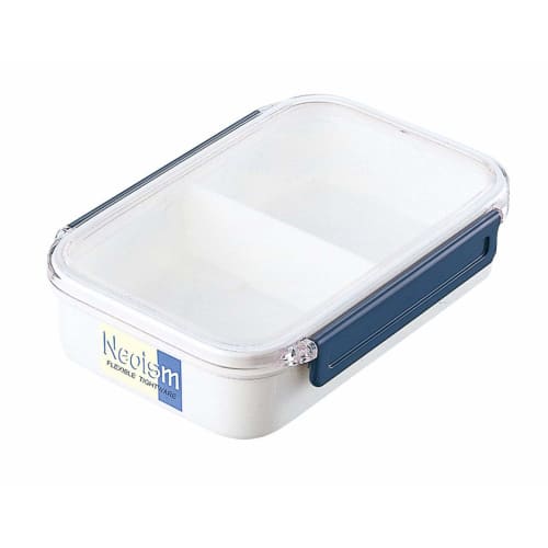Iwasaki Industries Made in Japan Neoism Lunch Box No. 3 (with divider), Natural White