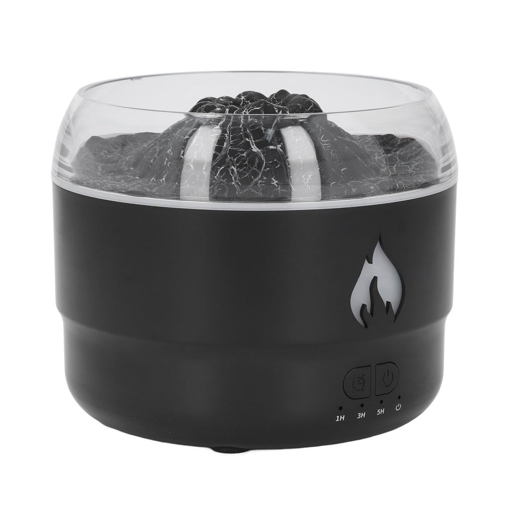Diffusore di Oli Essenziali a Fiamma 280ml Umidificatore Luce LED a 7 Colori Diffusore Silenzioso per Aromaterapia per Casa Camera da Letto Ufficio